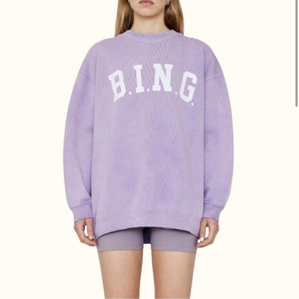 Anine Bing Purple Sweatshirt